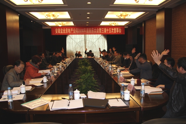 公司召开2014年度股东大会暨三届十五次董事会议